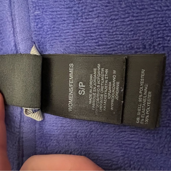 Purple North face fleece lined jacket size S - Picture 3 of 4